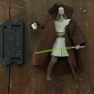 Star Wars 3.75" Vintage Collection VC75 Jedi master Qui-Gon Jin with saber